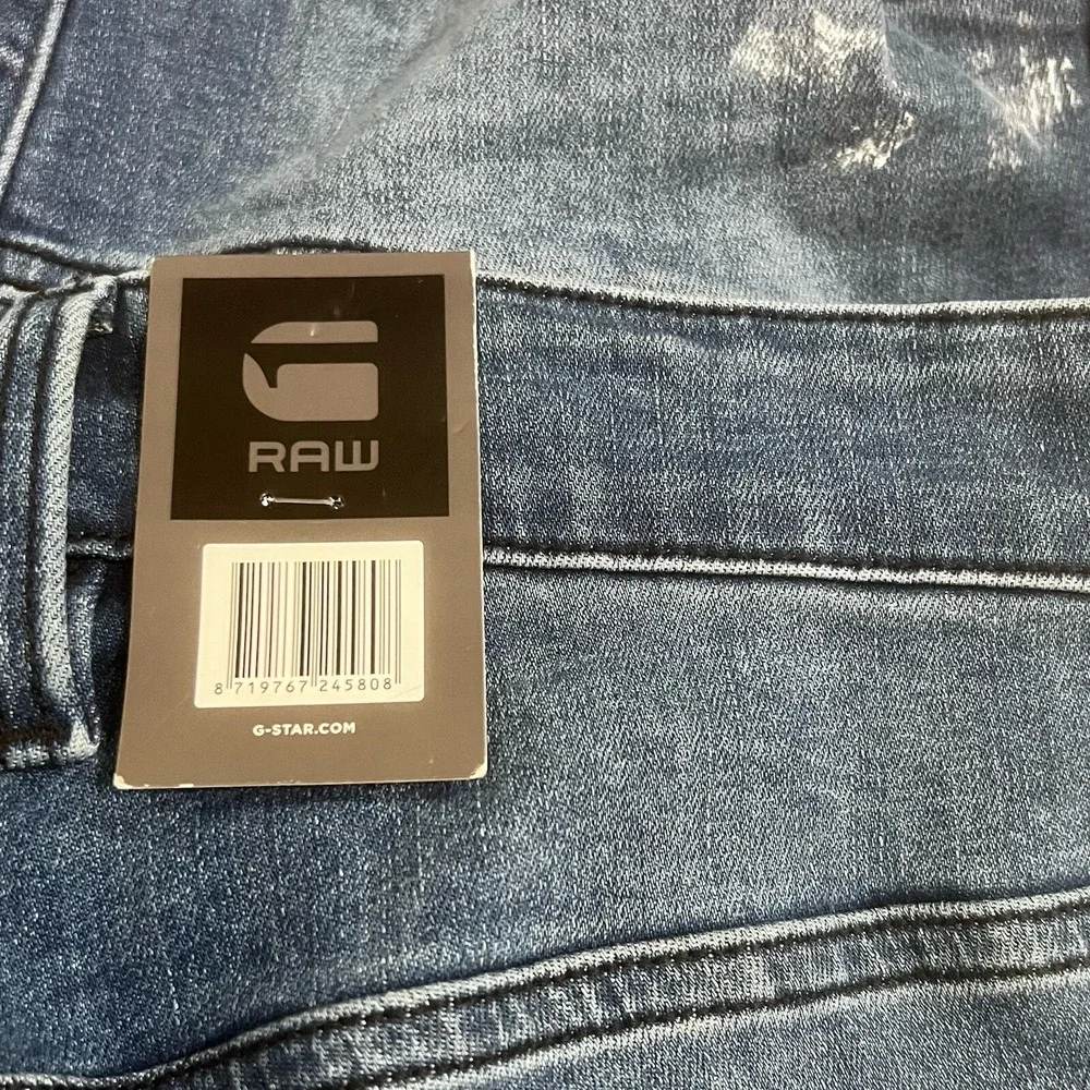 G Star Raw Rackam 3D Skinny Jeans Super Stretch Denim‎ Extreme Painted Men 34x32